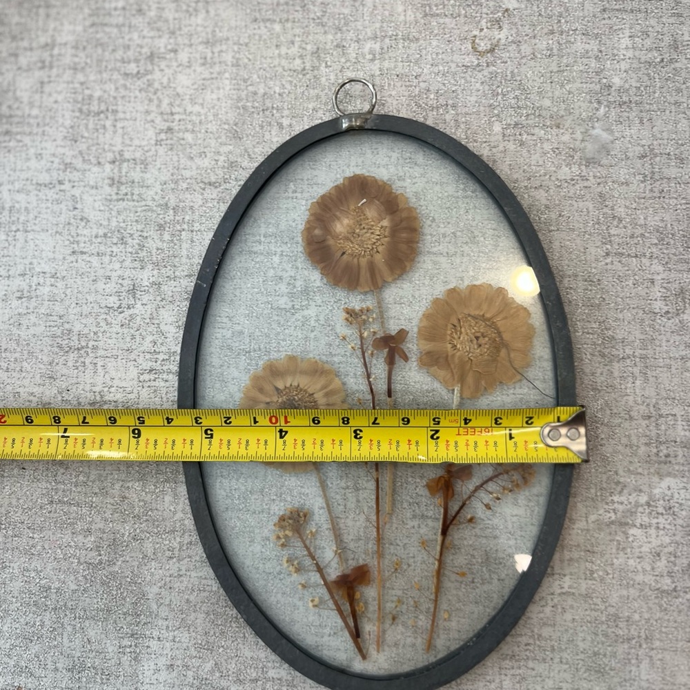 Oval Pressed Flower Wall Art - Picture 5 of 5